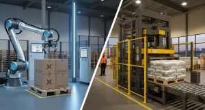 Paletyzacja robotem czy&nbsp;paletyzatorem – które rozwiązanie wybrać?